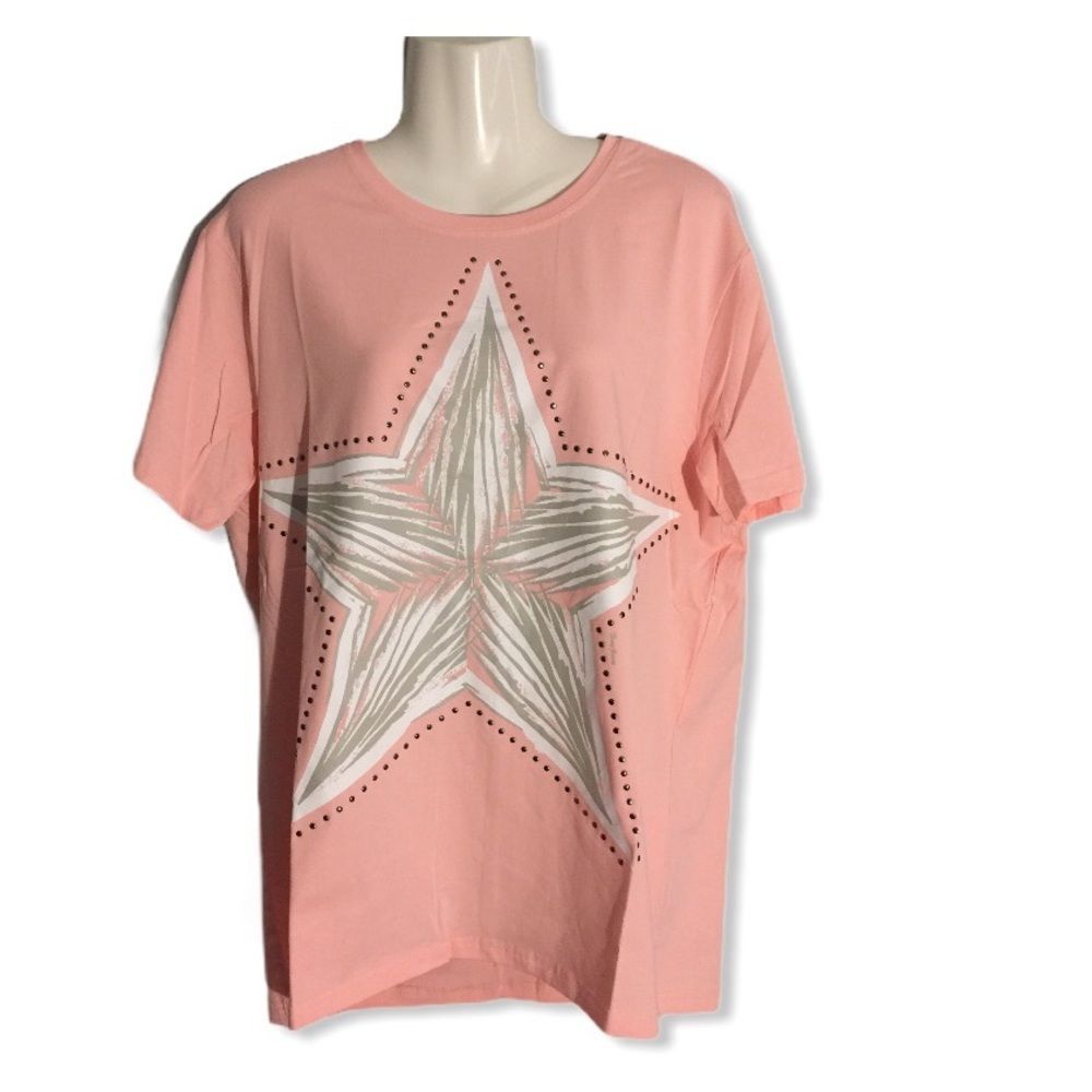 XRAY Jeans Graphic Pink Shirt NWT